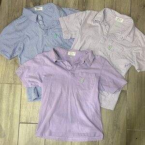 Johnny O Blue Polo Shirt Trio